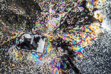 Image showing soda lye microcrystals