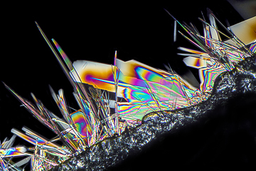 Image showing soda lye microcrystals