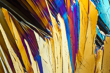 Image showing colorful Sucrose micro crystals