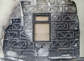 Image showing burnt house detail