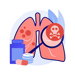 Image showing Lower respiratory infections abstract concept vector illustration.