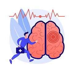 Image showing Stroke abstract concept vector illustration.