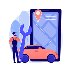 Image showing Roadside service abstract concept vector illustration.