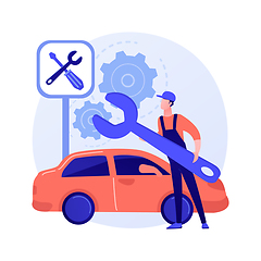 Image showing Car service abstract concept vector illustration.