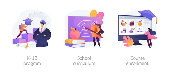 Image showing Public school abstract concept vector illustrations.
