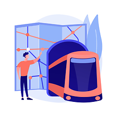 Image showing Underground transport abstract concept vector illustration.