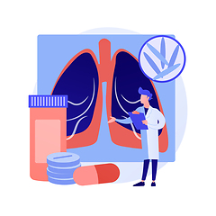 Image showing Tuberculosis abstract concept vector illustration.