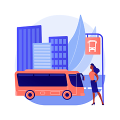 Image showing Public transport abstract concept vector illustration.