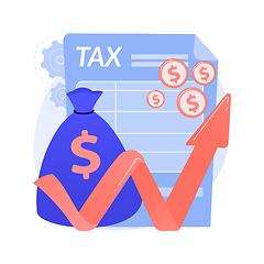 Image showing Taxable income abstract concept vector illustration.