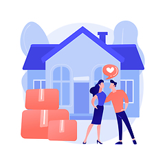 Image showing Cohabitation abstract concept vector illustration.