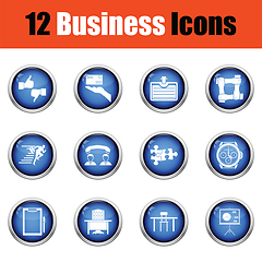 Image showing Business icon set. 