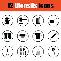 Image showing Utensils icon set