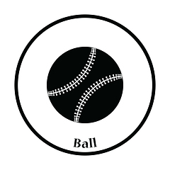 Image showing Baseball ball icon