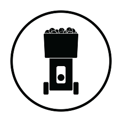 Image showing Tennis serve ball machine icon