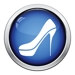 Image showing Sexy high heel shoe icon