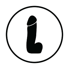 Image showing Rubber dildo icon