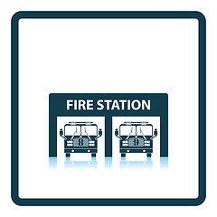 Image showing Fire station icon