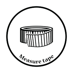 Image showing Icon of Measure tape 