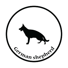 Image showing German shepherd icon