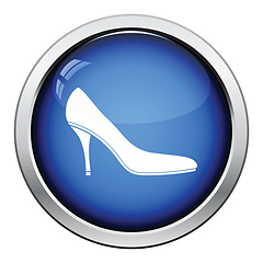 Image showing Middle heel shoe icon