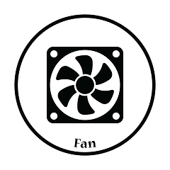 Image showing Fan icon Vector illustration