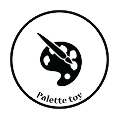 Image showing Palette toy icon