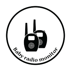 Image showing Baby radio monitor icon