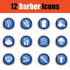 Image showing Barber icon set. 