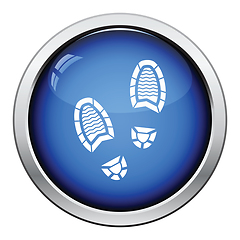 Image showing Man footprint icon