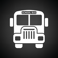 Image showing School bus icon