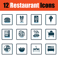 Image showing Restaurant icon set