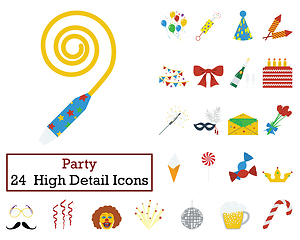 Image showing Set of 24 Celebration Icons