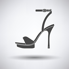 Image showing Woman high heel sandal icon