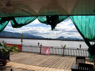 Image showing Looking out. Pakse. Laos