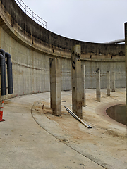 Image showing typical day at a large wastewater treatment plan facility