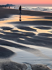 Image showing beautiful sunrise at myrtle beach in south carolina atlantic oce
