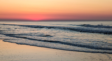 Image showing beautiful sunrise at myrtle beach in south carolina atlantic oce