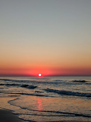 Image showing beautiful sunrise at myrtle beach in south carolina atlantic oce