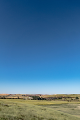 Image showing Magical wheat farm fields in palouse washington