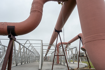 Image showing neavy duty industrial plant piping