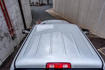Image showing top roof view of a heavy duty pickup truck