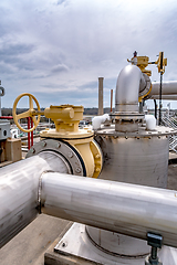 Image showing neavy duty industrial plant piping