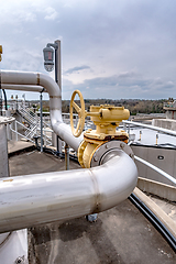 Image showing neavy duty industrial plant piping