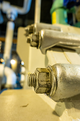 Image showing Equipment, cables and piping as found inside of industrial plant