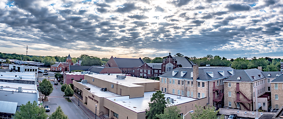 Image showing Rock hill south carolina downtown in the morning