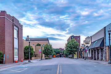 Image showing Rock hill south carolina downtown in the morning