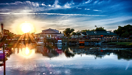 Image showing views and scenes at murrells inlet south of myrtle beach south c