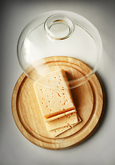 Image showing Cheese on the cutting board