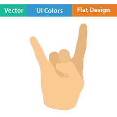 Image showing Rock hand icon