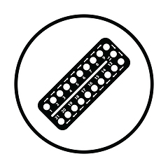 Image showing Contraceptive pil pack icon